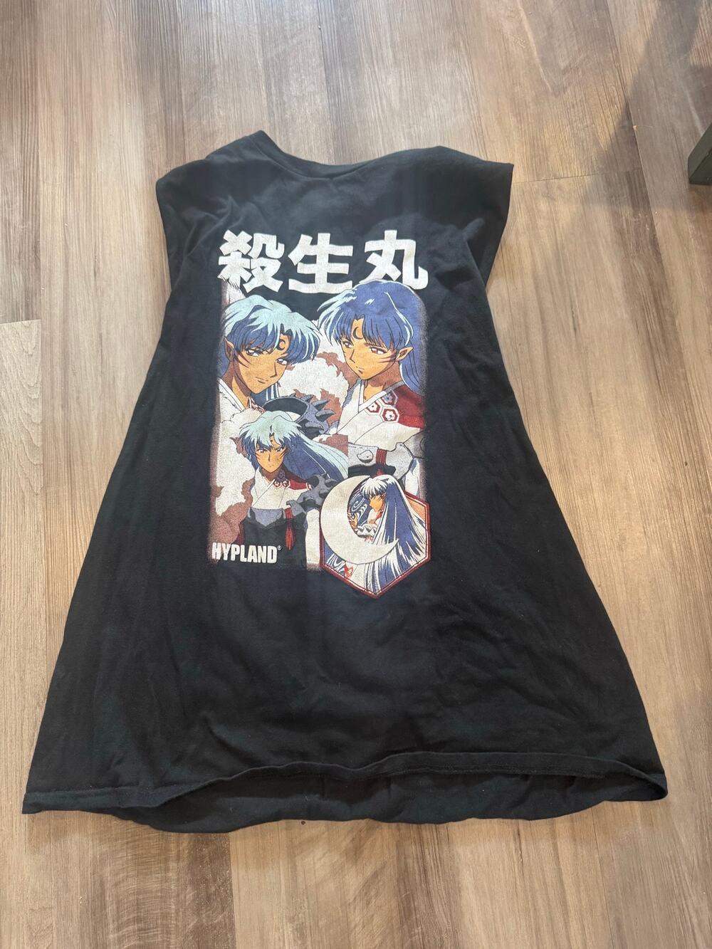 Hypland x InuYasha Sesshomaru Anime Graphic Tank Top Black 2XL